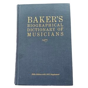 VTG 70s Baker’s Biographical Dictionary of Musicians Classical Music Opera Book